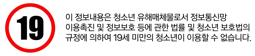 19세 미만 청소년 유해매체물